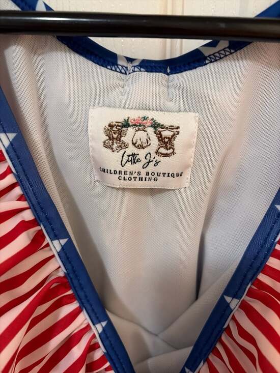 Little J's Children's Boutique Girls 4th of July bathing suit - Picture 2 of 4
